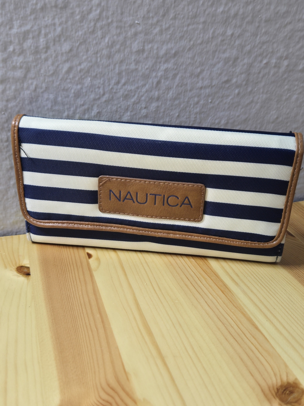 Nautica Navy and White Striped Women’s Wallet
